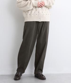 ソフトコールタックコクーンパンツ(チャコール-M)