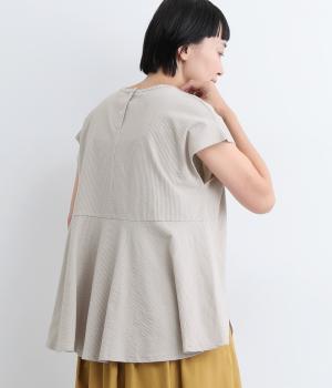 カットサッカーフレアプルオーバー