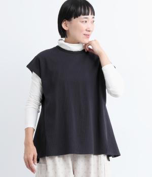 カットサッカーフレアプルオーバー(ネイビー-L)