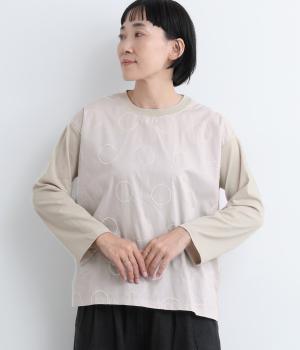 ドット刺繍プルオーバー