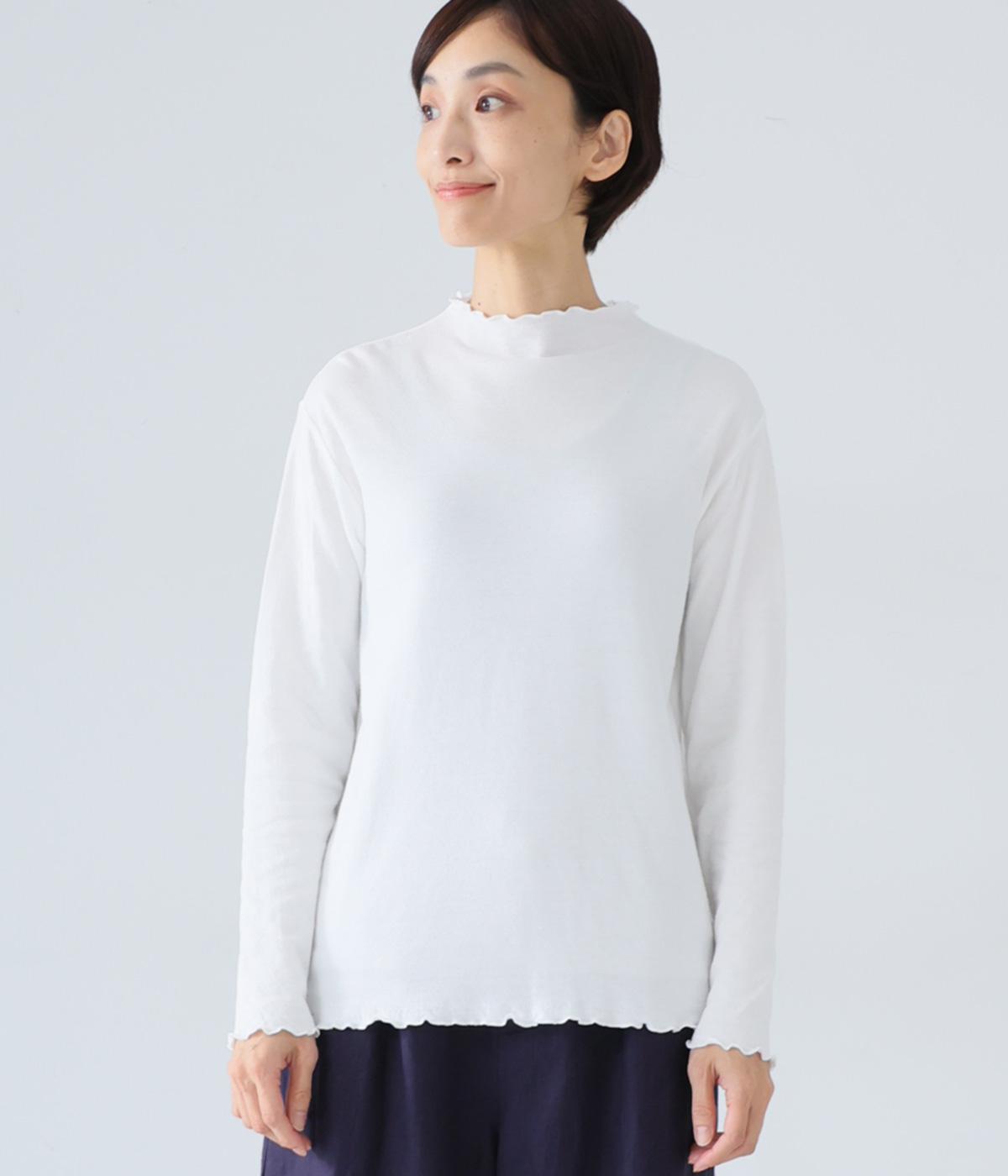 コットン接結天竺メロウボトルプルオーバー(オフホワイト-M)