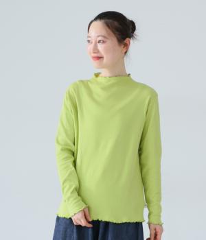 コットン接結天竺メロウボトルプルオーバー(グリーン-L)