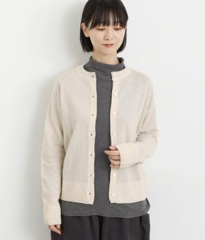 ウールカシミヤ2wayカーディガン(アイボリー-M)