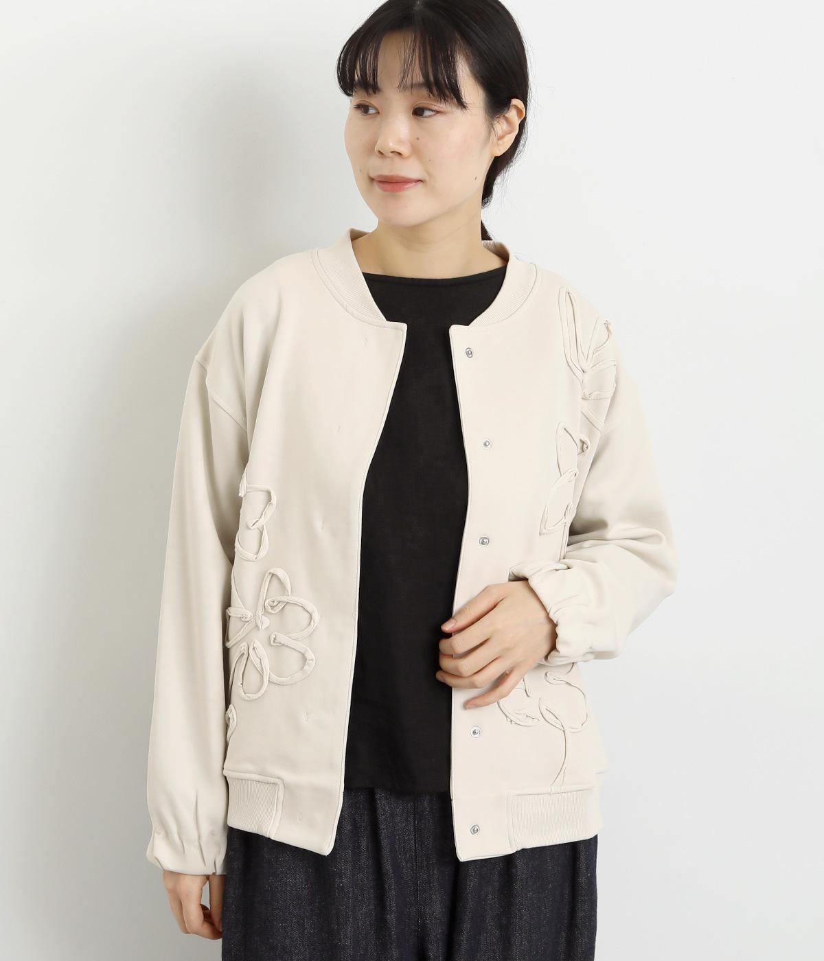 ブレードエンブロイダリーカーディガン(アイボリー-M)