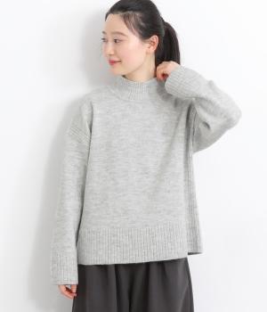 MIXメランジニットプルオーバー(ライトグレー-M)
