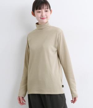 接結天竺ハイネックプルオーバー(グレー-M)