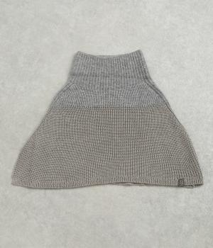 ウールカシミヤＭＩＸタートルスヌード(グレー-F)