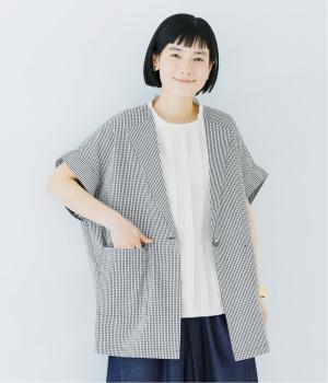 コットンサッカーサマージャケット(ギンガムチェック-F)