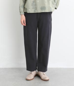 スラブツイルテーパードパンツ(ネイビー-L)