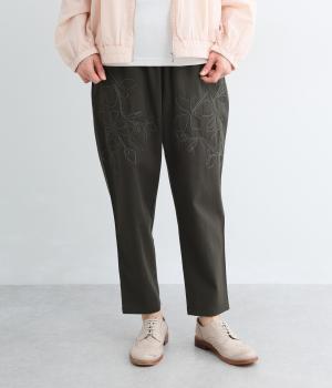 エンブロイダリーパンツ(チャコール-M)