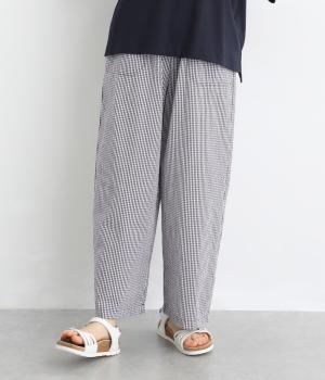 コットンサッカーパンツ(ギンガムチェック-L)