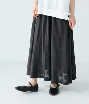 ドットジャカードスカート