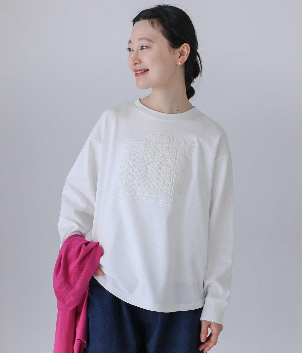 モチーフレースプルオーバー