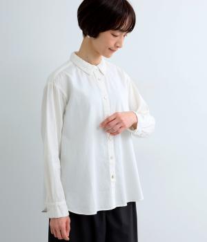 レースカラーブラウス(オフホワイト-M)