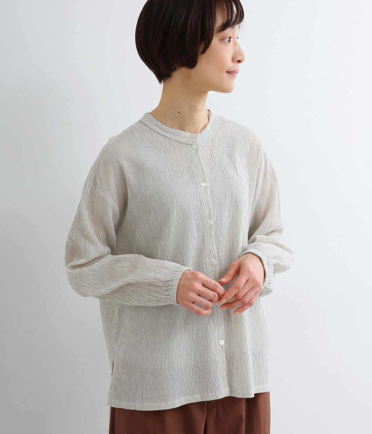 シュリンクフリルブラウス(キナリ-M)