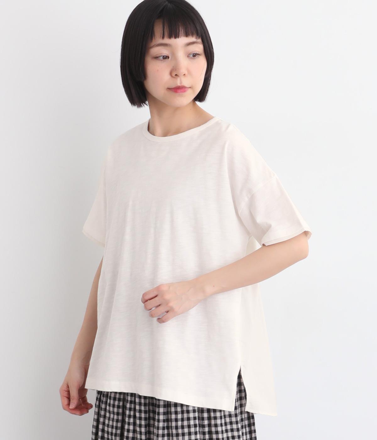 バックギャザーフレアTシャツ