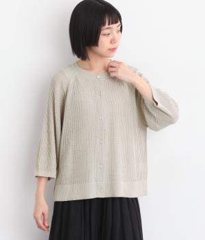 シアーメッシュニットカーディガン