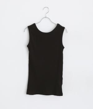 冷感コットン2wayタンク(チャコール-L)