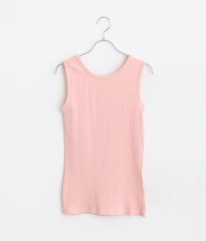 冷感コットン2wayタンク(ピンク-L)