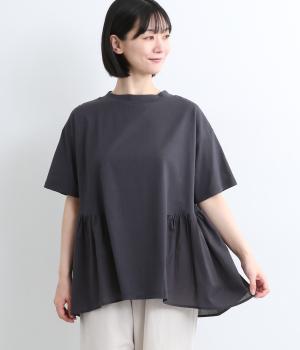 ヘムフレアTシャツ(ネイビー-F)