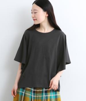 フレアスリーブTシャツ(チャコール-L)