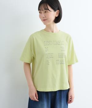 スクリプトＴシャツ(ライトグリーン-L)