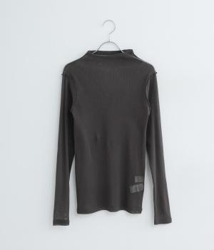 コットンメッシュボトルネックインナー