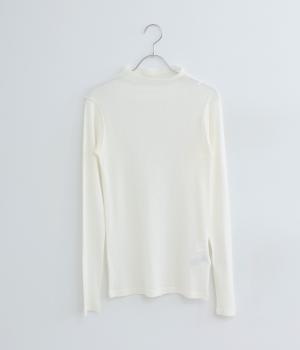 コットンメッシュボトルネックインナー(オフホワイト-M)