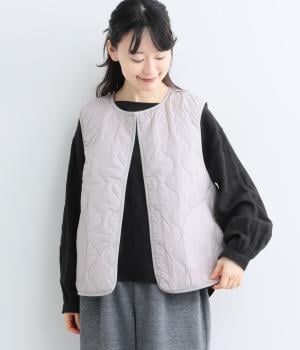 SORONA 中綿ベスト（ライトグレー・L）