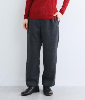 ツイードテーパードパンツ（チャコール・M）