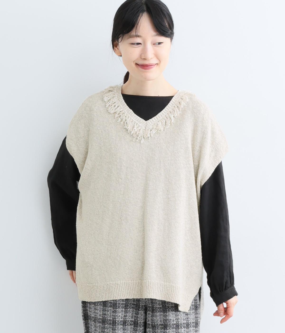 スラブフリンジベスト｜LILASIC（リラシク）の商品詳細