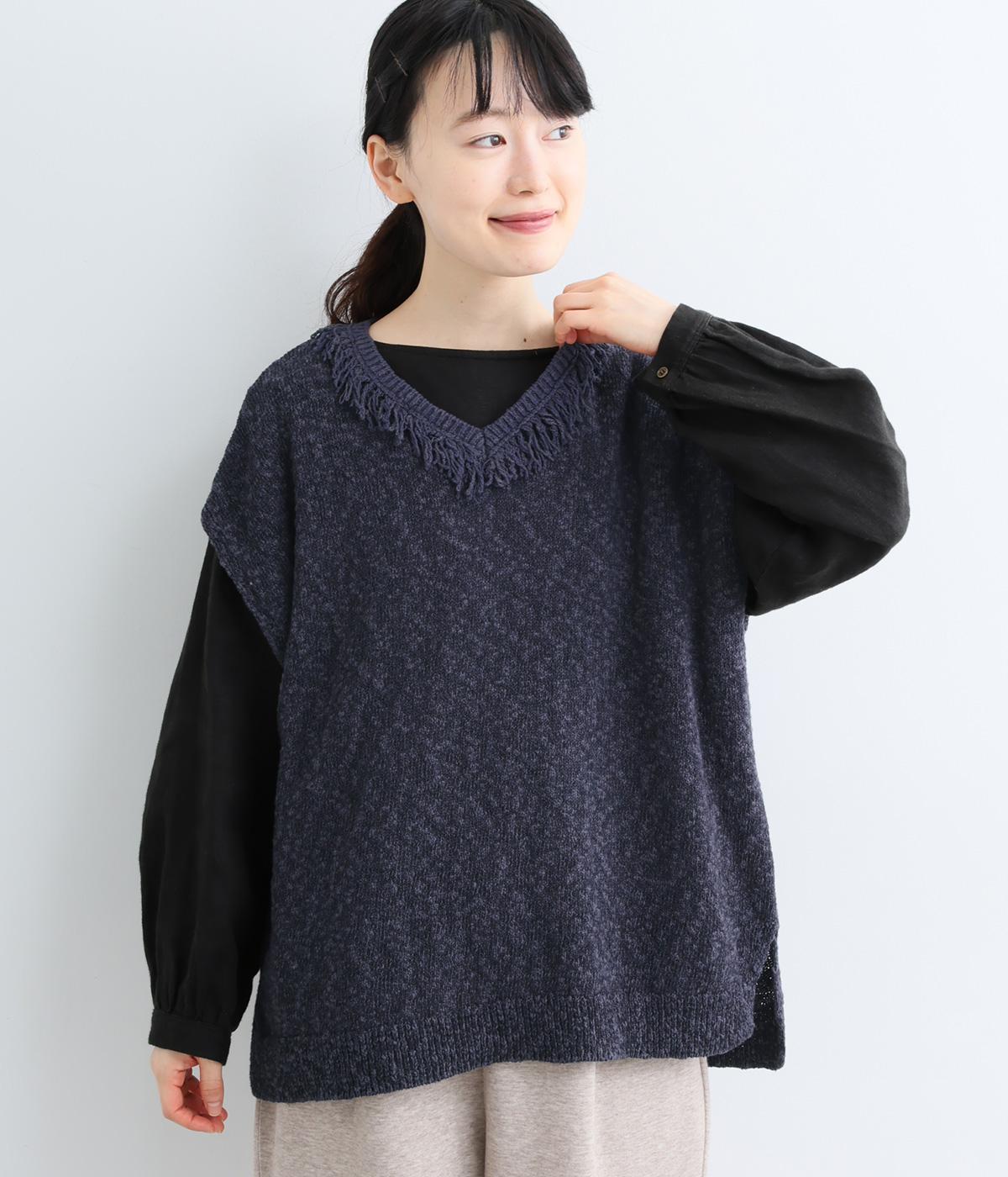 スラブフリンジベスト｜LILASIC（リラシク）の商品詳細