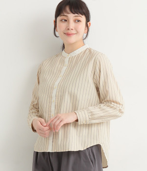 クレリックストライプシャツ(キナリ-L)