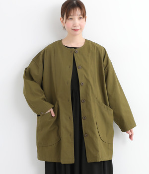 ノーカラーライトコート