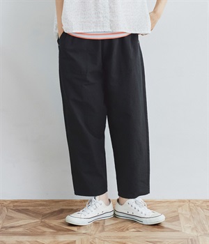 サッカーイージーパンツ(チャコール×ブラック-L)