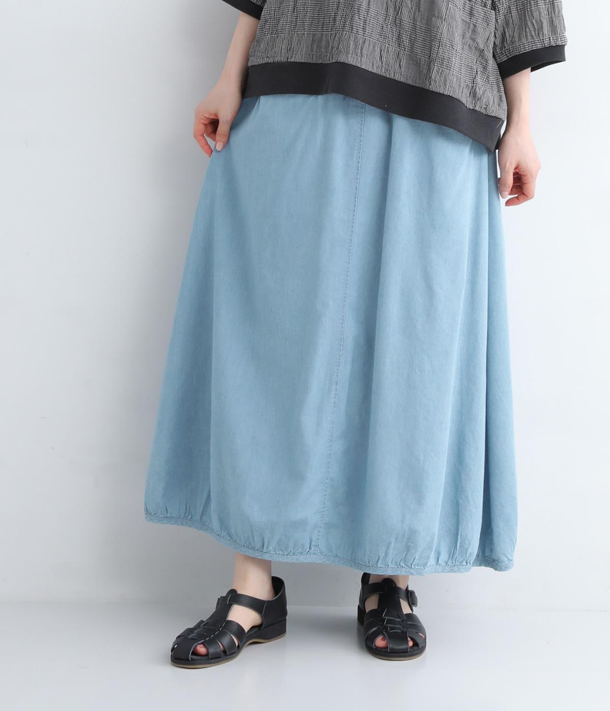 STワークバルーンスカート(インディゴブルー-M)