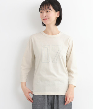 ナンバリングステッチTシャツ(キナリ-L)