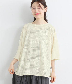 2way異素材コンビプルオーバー(オフホワイト-M)