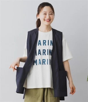 ワーカーズロングベスト(ネイビー-M)