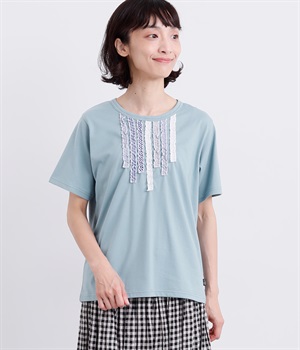 フリル飾りTシャツ