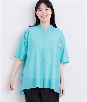 コットンAラインチュニックシャツ