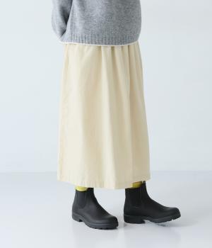 コーデュロイギャザースカート(キナリ-L)