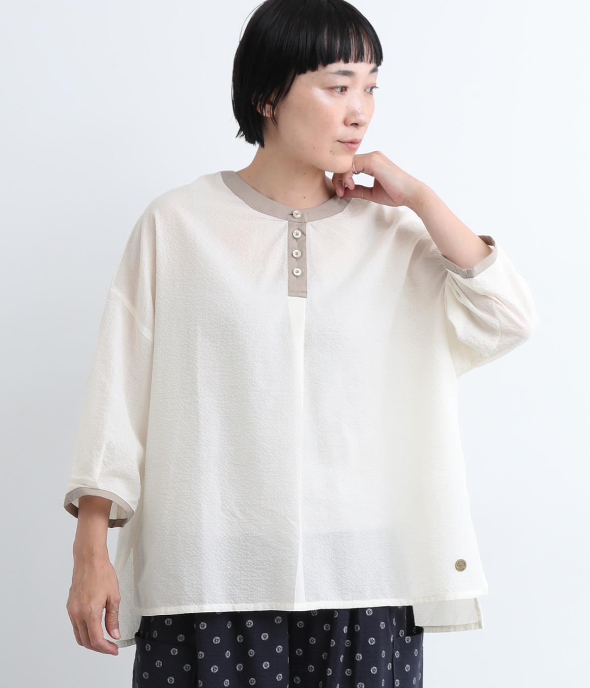 クレリック風プルオーバーブラウス(キナリ-M)