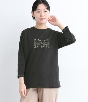 HarvestプリントＴシャツ(スミクロ-L)