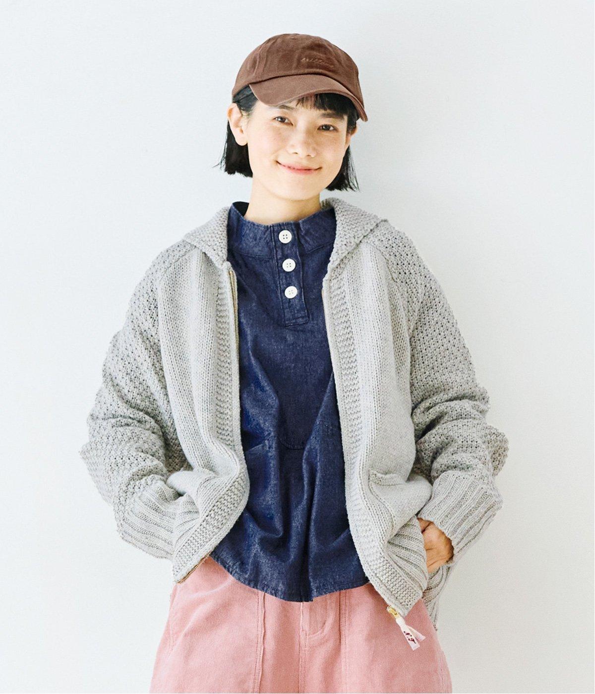 カウチン風ニット(オートミール-L)