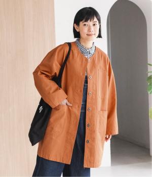 ノーカラーライトコート(オレンジ-L)