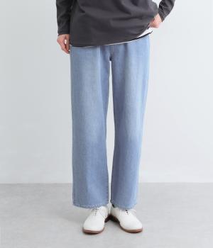 5ポケットストレートパンツ(インディゴブルー-L)