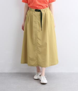 タックギャザースカート(ベージュ-L)