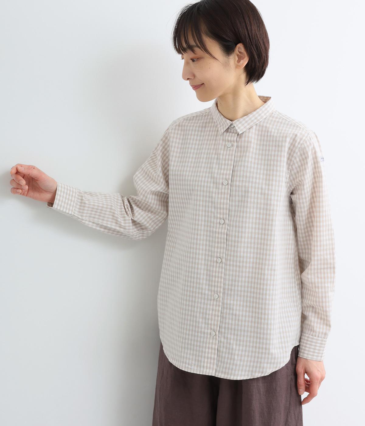 ギンガムスタンダードシャツ(グレー-M)