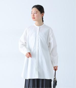 バンドカラーチュニックシャツ